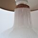 Shiny shiny vintage white Murano glass lamp