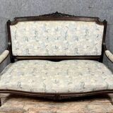 Louis XVI style living room in rosewood and gilding circa 1850