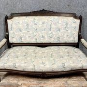 Louis XVI style living room in rosewood and gilding circa 1850
