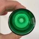 8 verres à pied Luminarc France années 70 verts bicolores