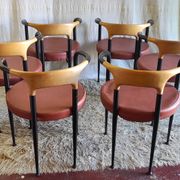 Set of 6 designer chairs, Boléro model, by Archirivolto - 80s/90s