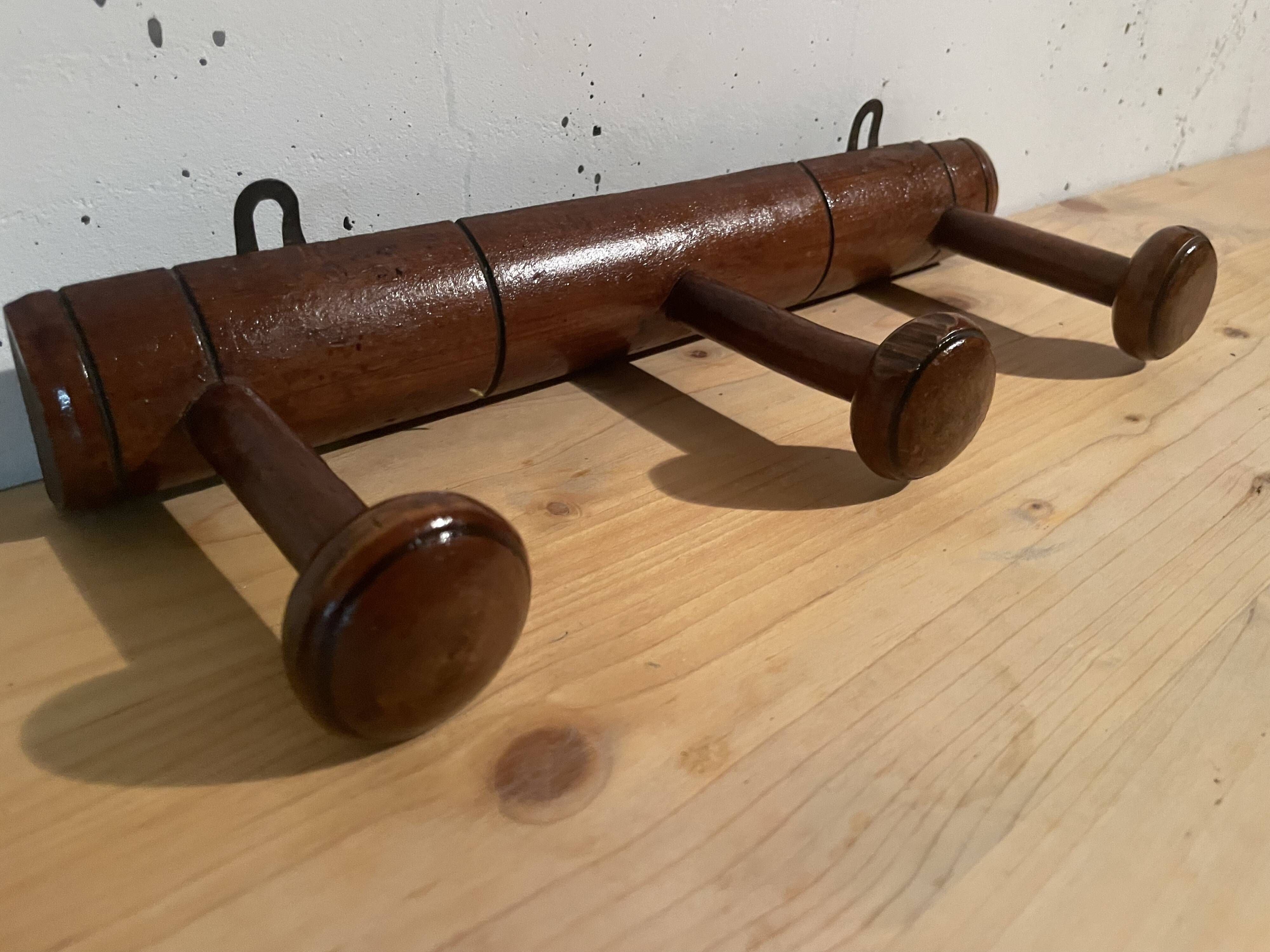 1950s faux bamboo coat rack