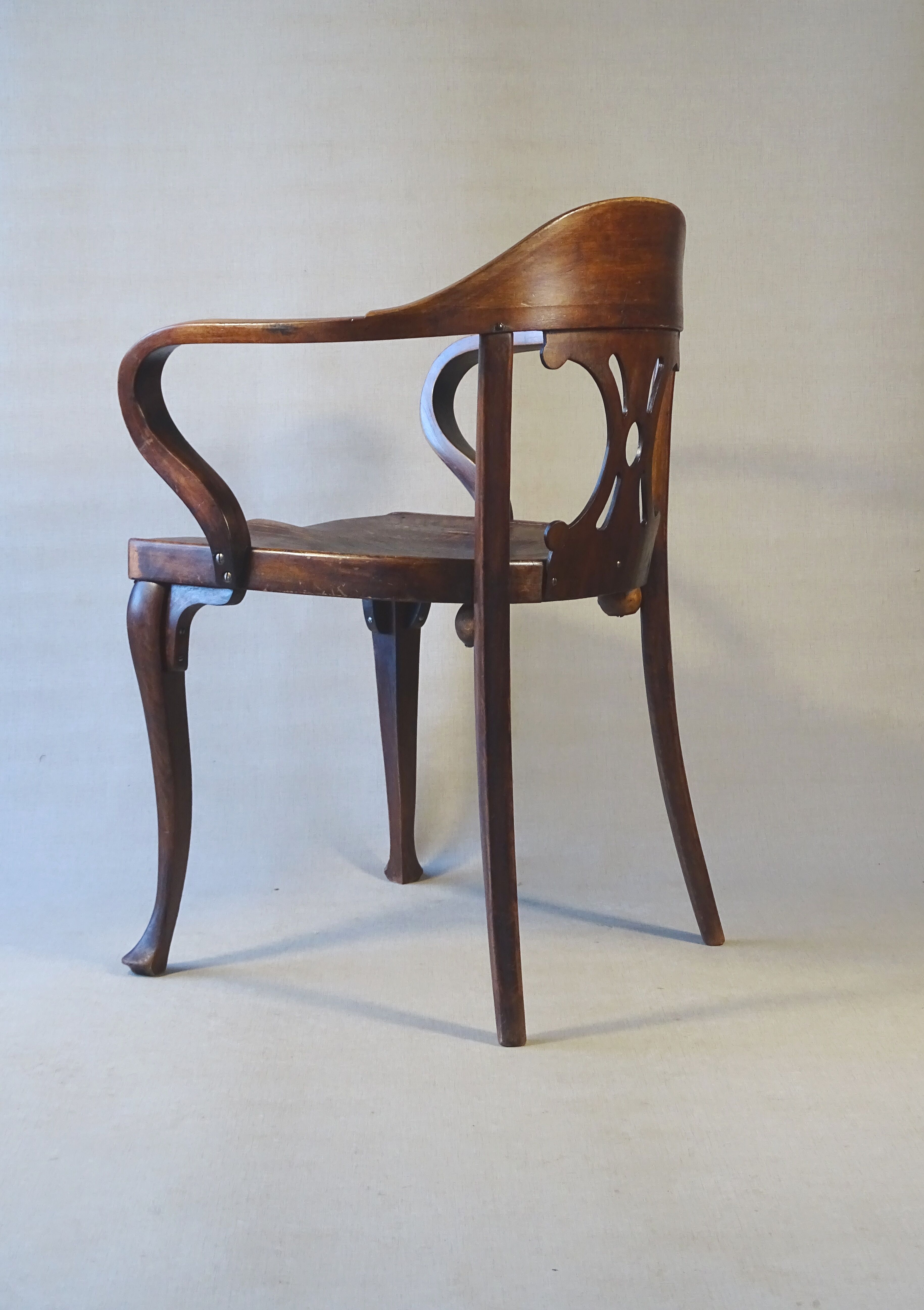 Fauteuil de bureau  KOHN N°701 Sécession - 1910 - No Thonet -