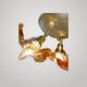 Vintage 70s Mazzega Sputnik Ceiling Light Glass Design