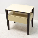 Modernist side or bedside table, Czechoslovakia, 1960s