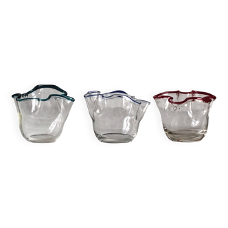 Lot de 3 ramequins en verre