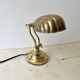 1950s brass "shell" desk lamp, vintage lighting