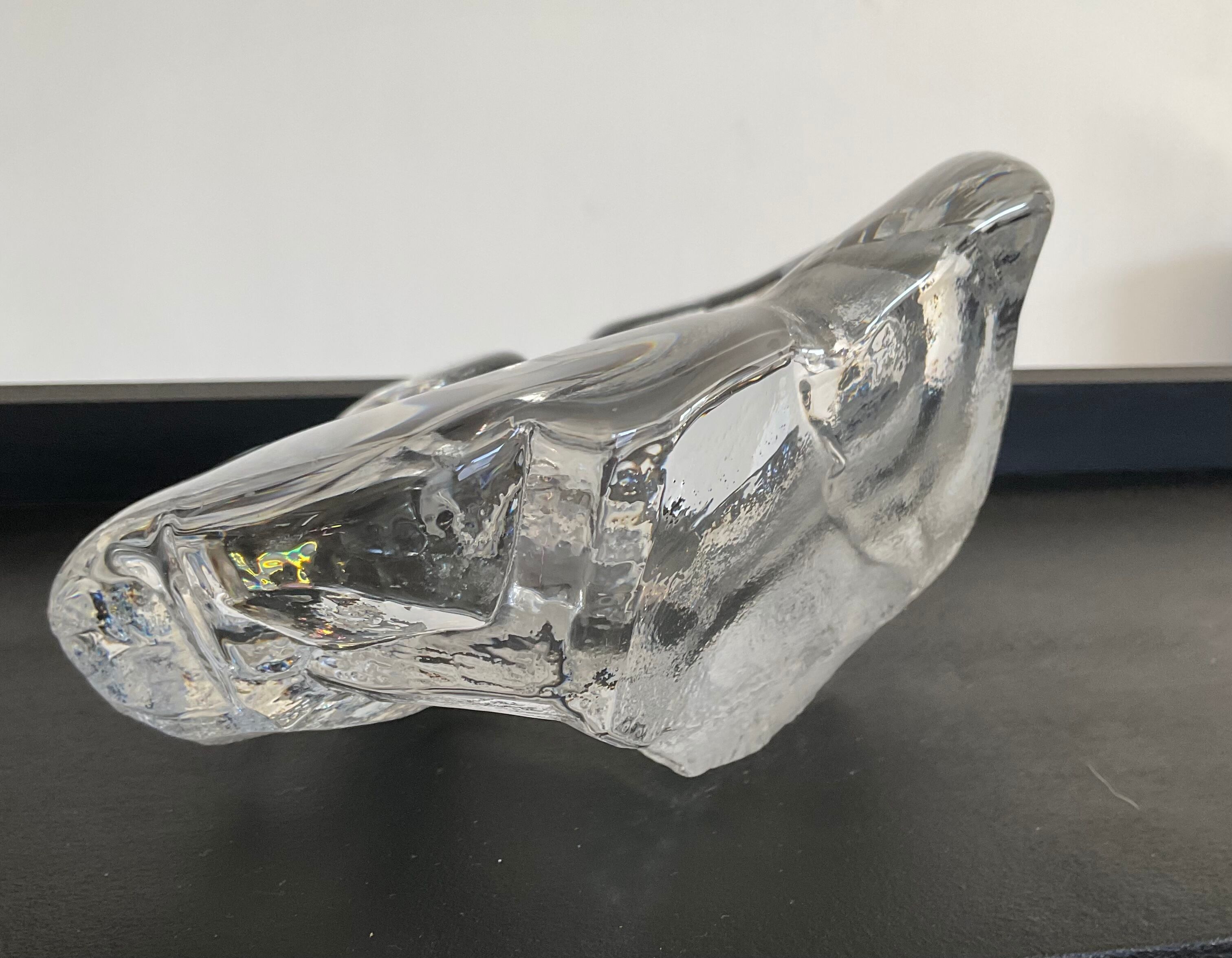 Trinket bowl vintage in 70s glass paste