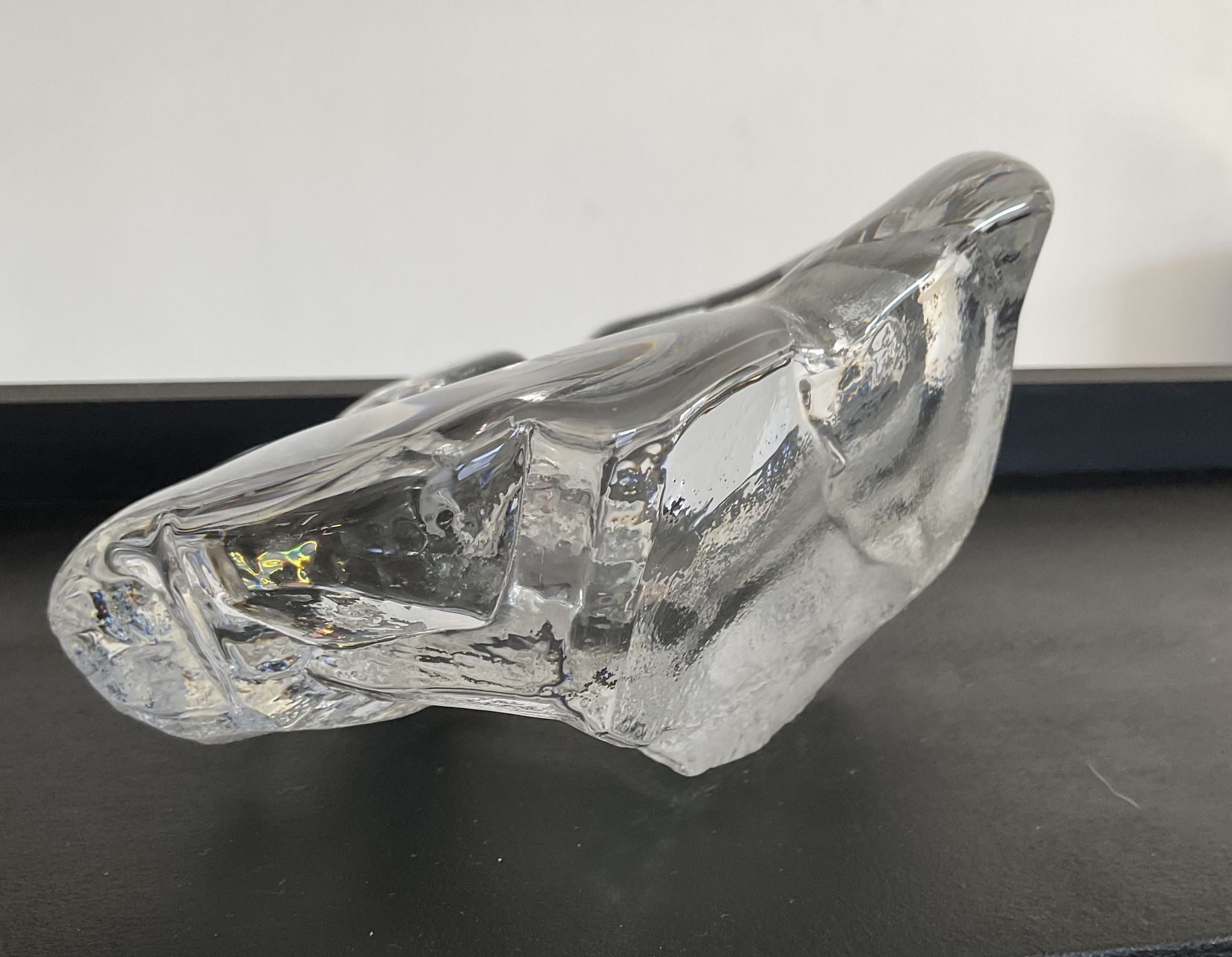 Trinket bowl vintage in 70s glass paste
