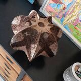Scandinavian pendant light in wood and wool