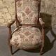 Pair of antique carved wooden armchairs