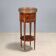 Antique bedside table in mahogany veneer, Italy, 19th century.