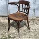 Authentic vintage Baumann turned wood armchair