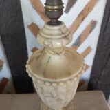 Alabaster baluster lamp foot