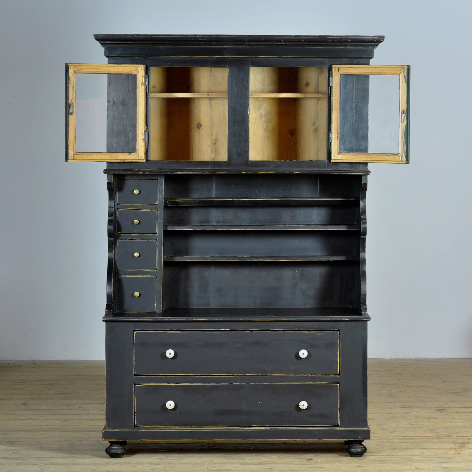 Black Pine cabinet, circa 1900