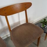 Set of 4 Deense teak Farstrup Møbler Model 210 eetkamerstoelen, dining