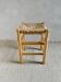 Light wood stool and mulched seat