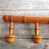 Bamboo-style coat hanger