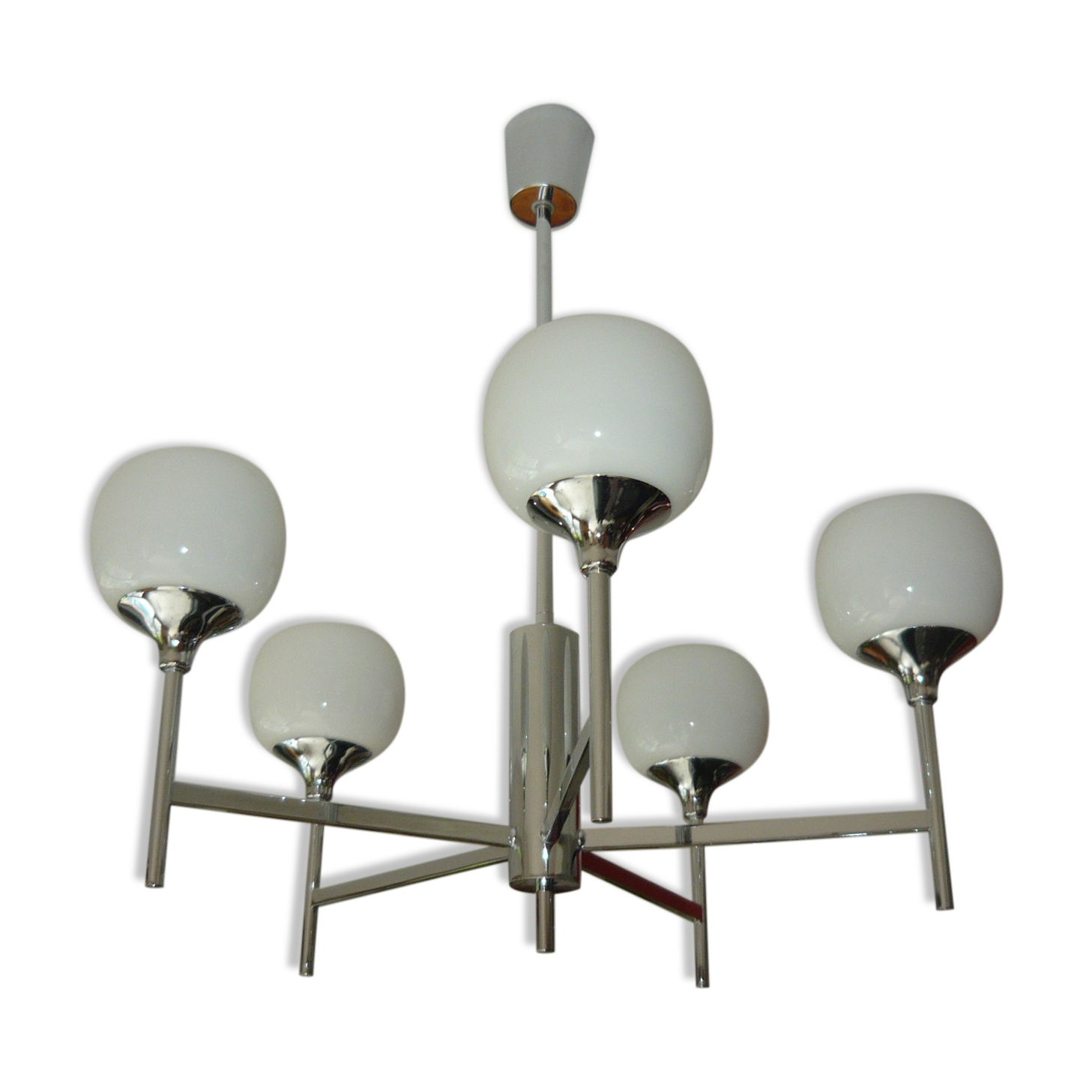 Sciolari chandelier 5 lights 70s