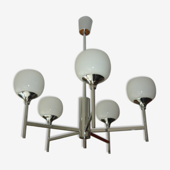 Sciolari chandelier 5 lights 70s