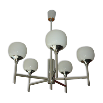 Sciolari chandelier 5 lights 70s