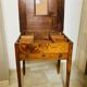 19th century walnut pegged currency exchange office