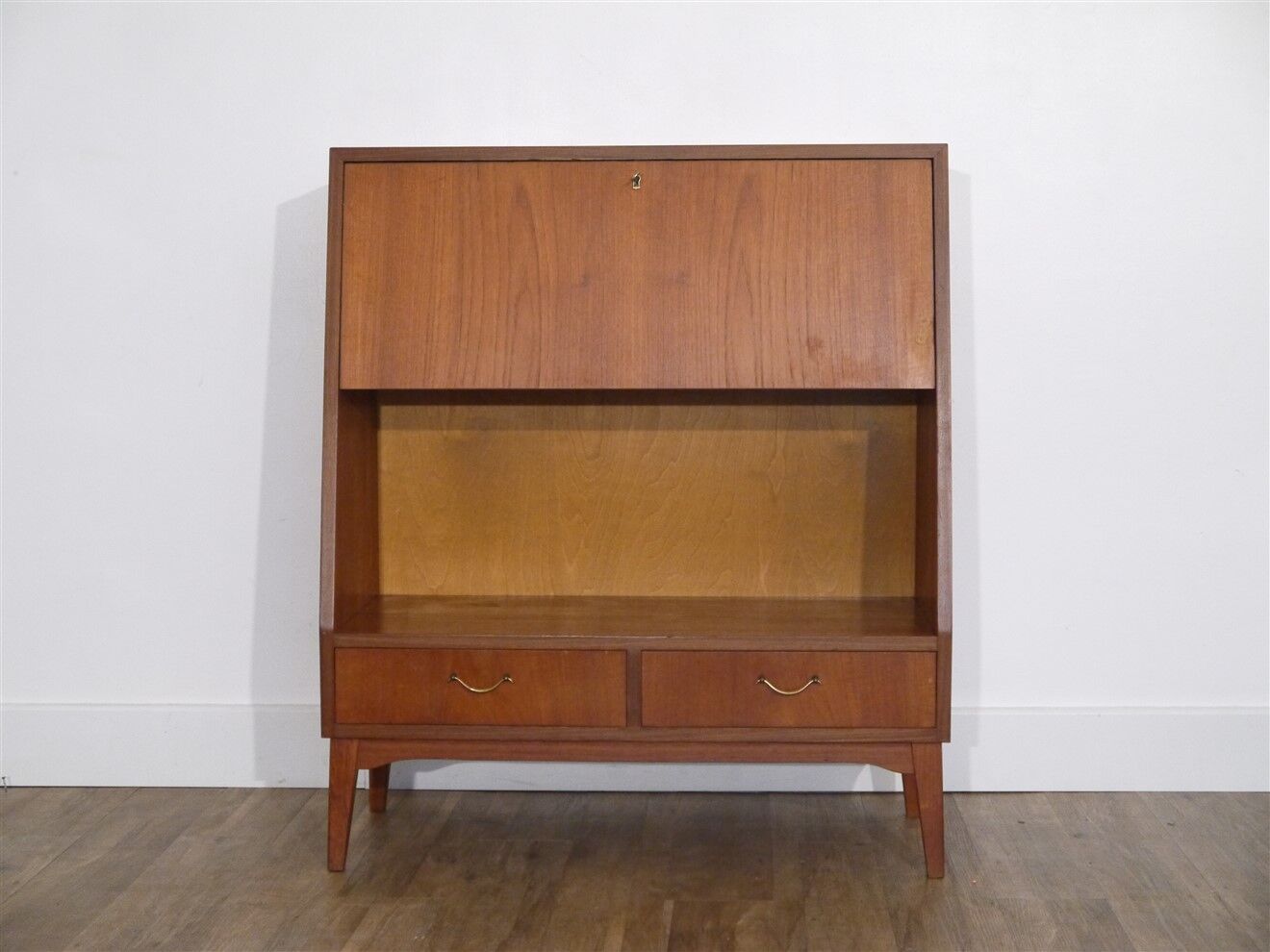 Meuble bibliotheque vintage scandinave en teck 1960