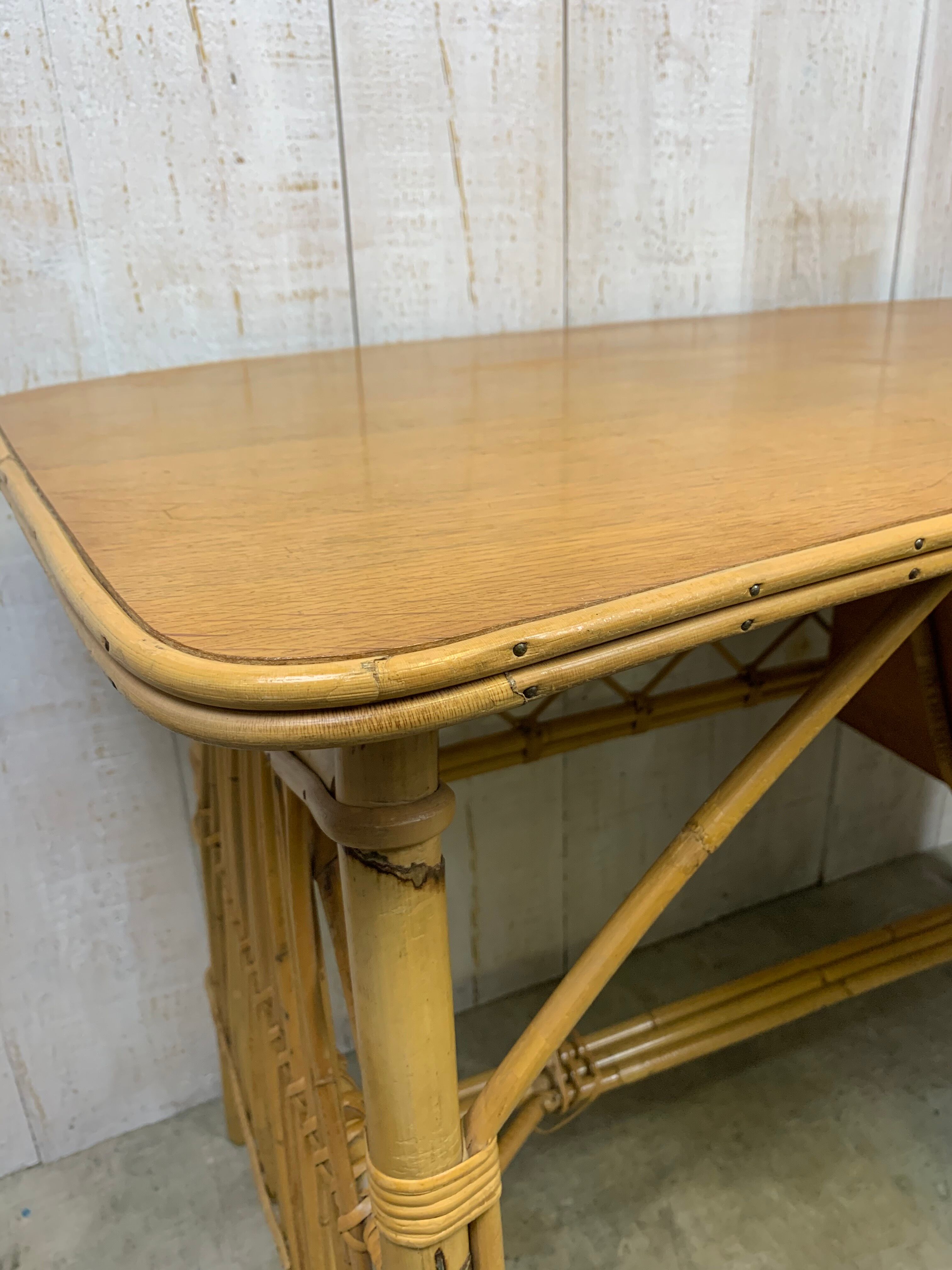 Louis Sognot rattan desk