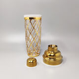 2000s cocktail shaker with 4 glasses by Altuzarra. Made in Usa