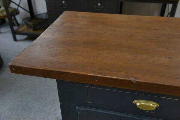 1950s pine sliding door counter