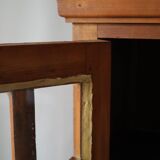 20th century solid walnut display case