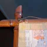 Ancien miroir de barbier 40,5 cm x 34,5 cm