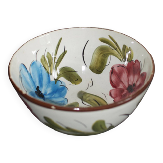 Multicolored flower salad bowl in Italian ceramic