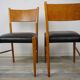Wooden oval table and 6 matching chairs 60