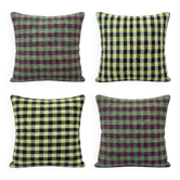 Set of 4 vintage kilim cushion covers 41x41 cm