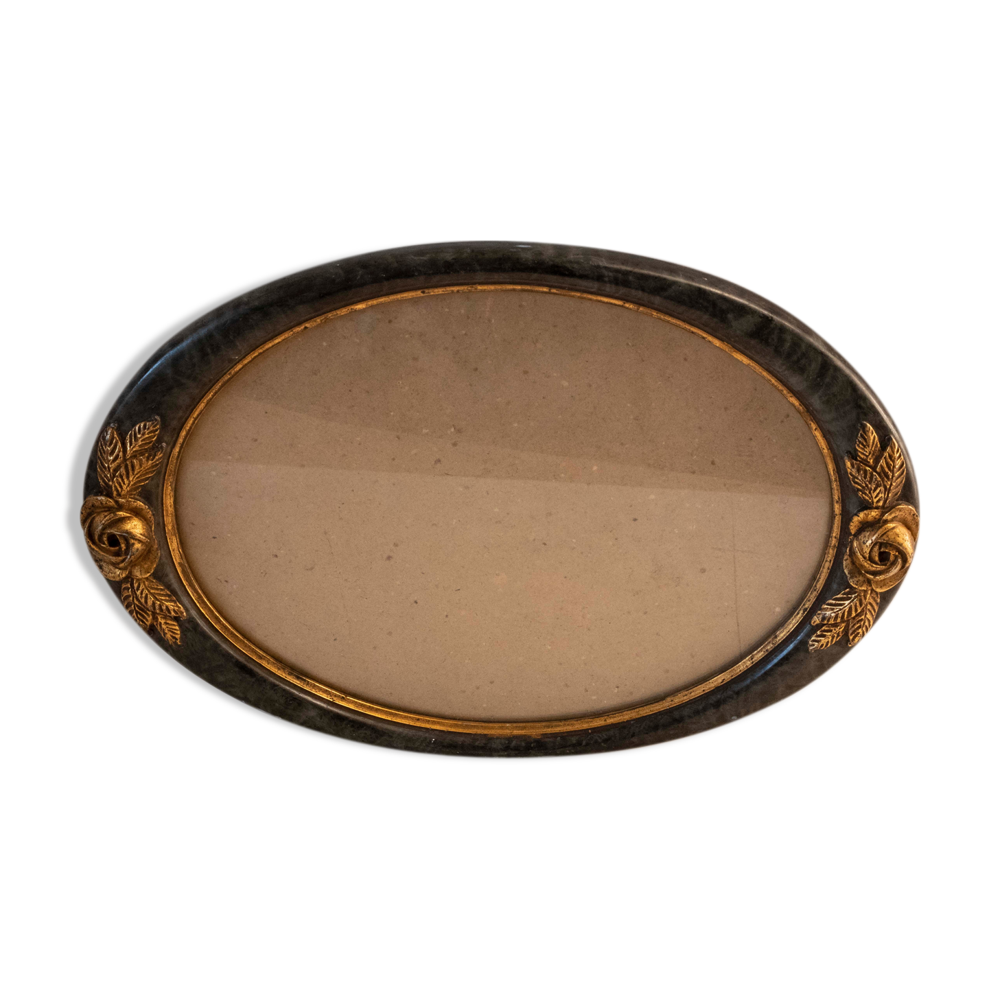 Oval art deco frame