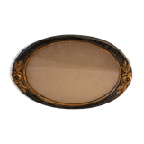 Oval art deco frame