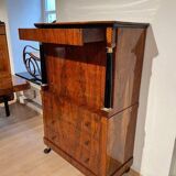 Biedermeier Secretary in Walnut and Maple, 1820