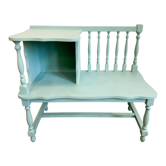 Restyled green phone bench and cushion