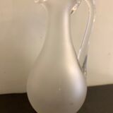 Ancient frosted crystal decanter