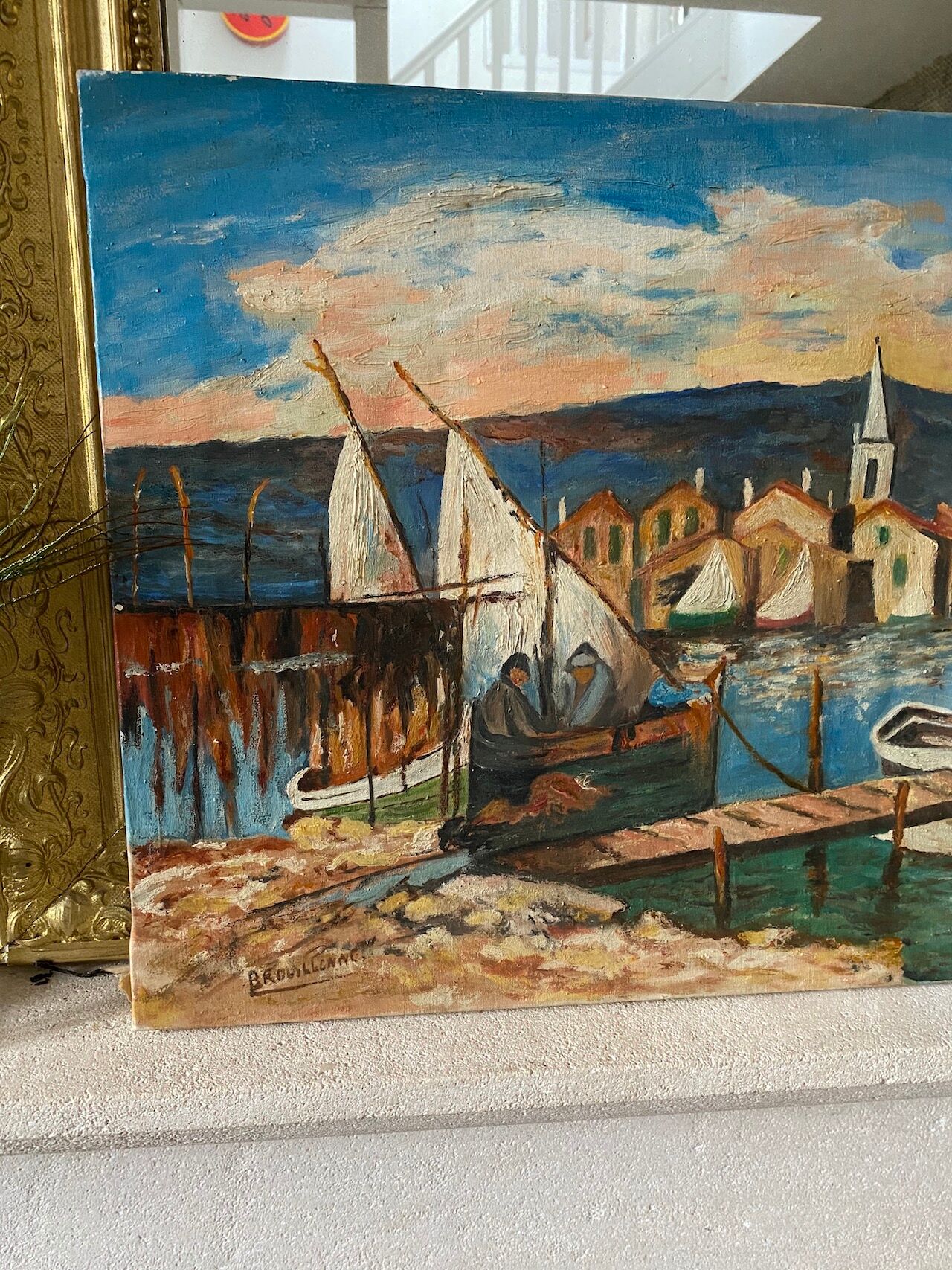 Oil on canvas from a fishing village