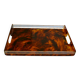 Acrylic plateau with tortoiseshell pattern Jansen Mercier Willy Rizzo