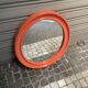 Orange oval mirror carrara&matta america
