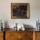 Hollywood regency set of 2 chromed table lamps, Sciolari Italy 1970s