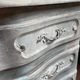 Antique Louis XV style chest of drawers in crossbow shape
