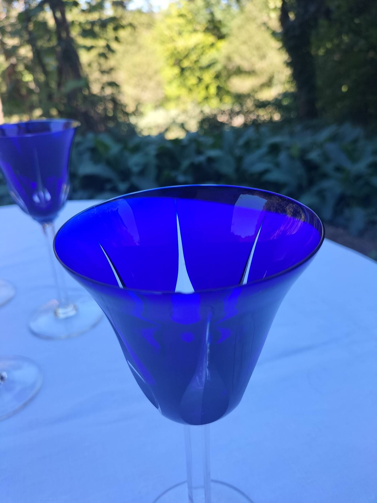 Cobalt glasses Saint Louis