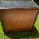 Vintage rattan chest of drawers