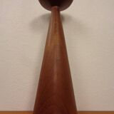 Large teak candleholder from Anri Form, Italy, 1960s.