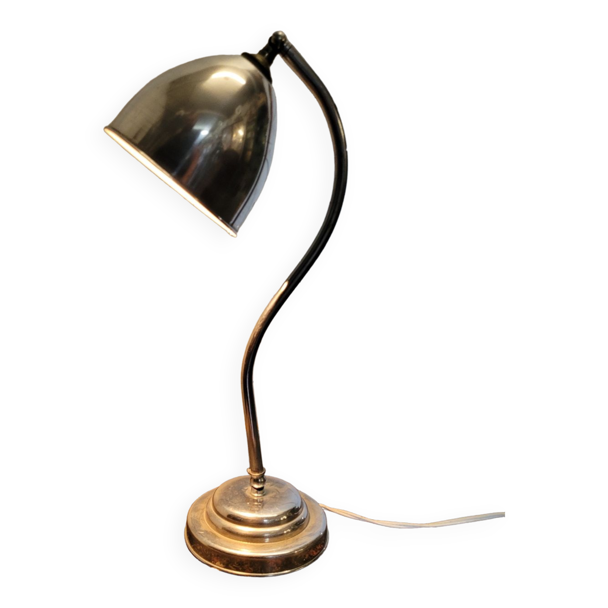 Table lamp chromed metal of the 50s