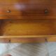 Vintage commode secretary dressing table sliding top 7 drawers cherry wood